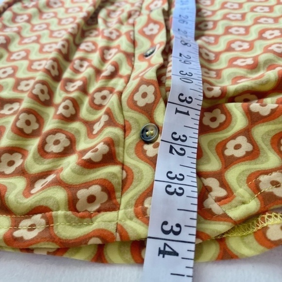 Riley & James floral button down retro dress size M NEW - Picture 11 of 12
